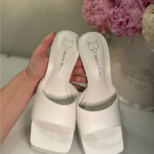 Naked Wolfe White Women's Mules
